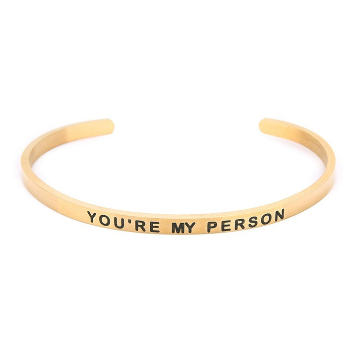 Du är min person som bokstäver armband