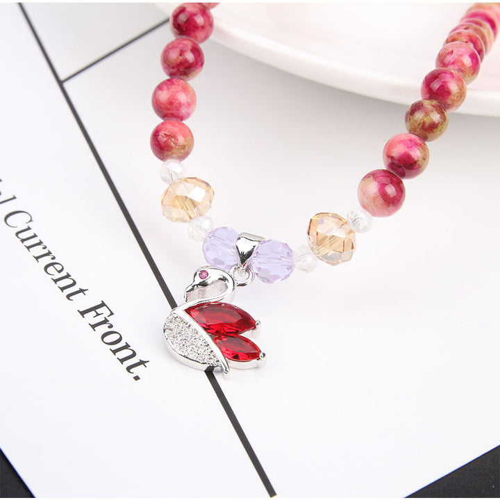 Bracelet multicouche à cristal d'agate pour femmes