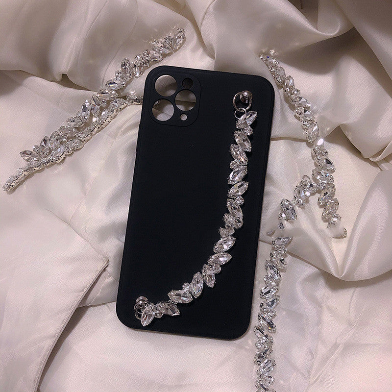 Net Red Shiny Rhinestone Chain Phone Case