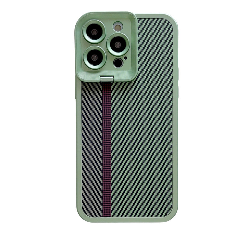 High-grade Carbon Fiber For 13pro Phone Case 15promax Soft Drop-resistant Bracket