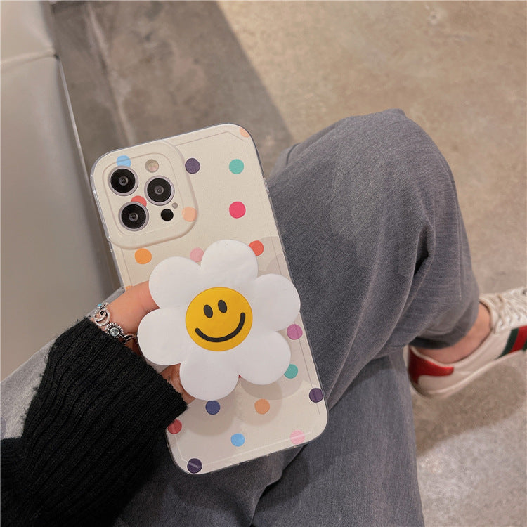 INS Flower Stand Phone Case Silicone мягкий