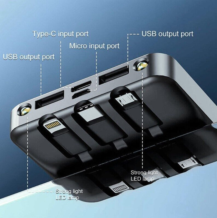 6000 mAh mobiele power bank mobiele telefoon back -up batterij handig opladen uk