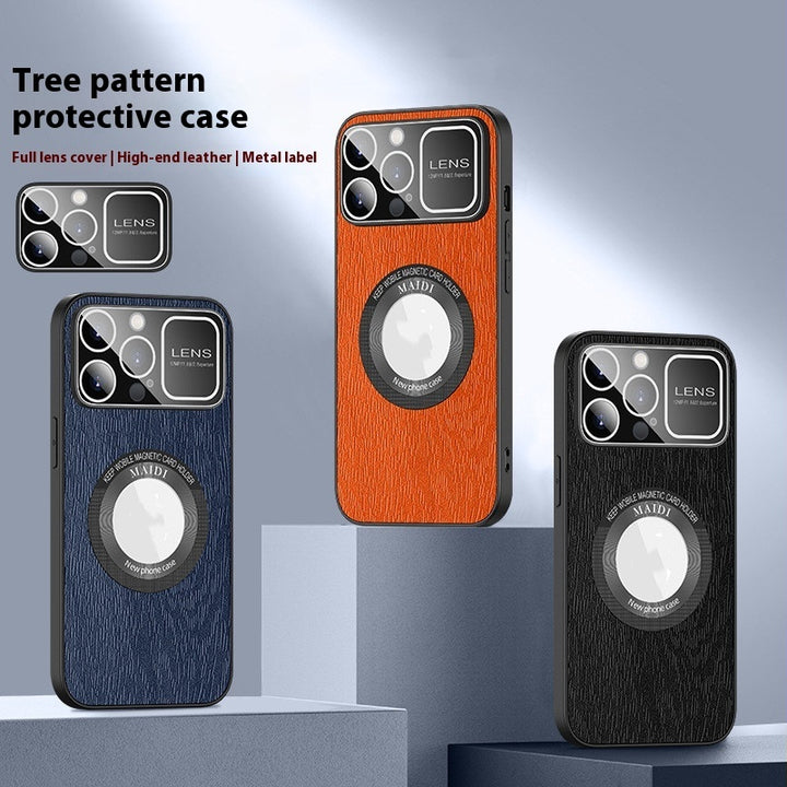 Magnetic Phone Case Large Window Tree Pattern
