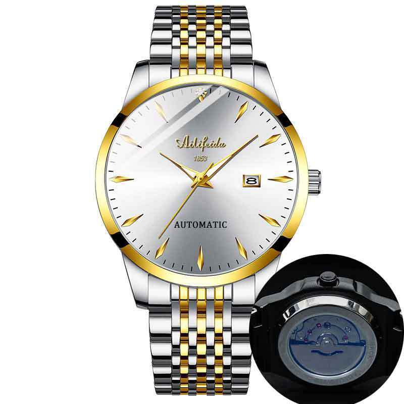 Quartz Hollow Watch Revendo a capa dos homens transparentes