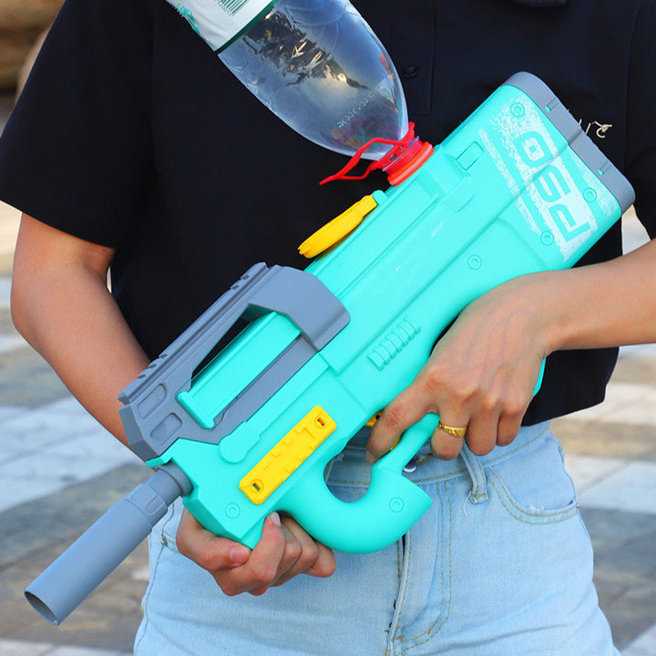 Nieuwe P90 Electric Water Gun Hightech Kids Toys Toys Outdoor Beach Pool Grote Capaciteit Zomergel Blastend Water Gun voor volwassenen
