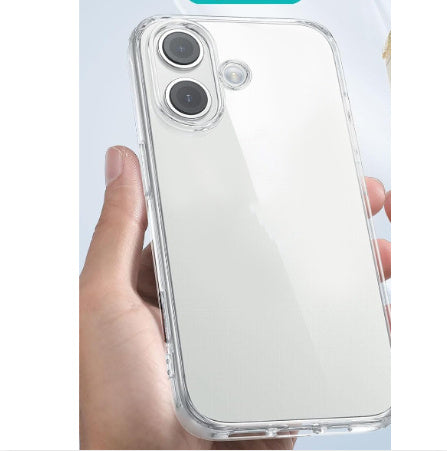 Étui de téléphone à couverture complète de coque à coque souple TPU à grand trou transparent