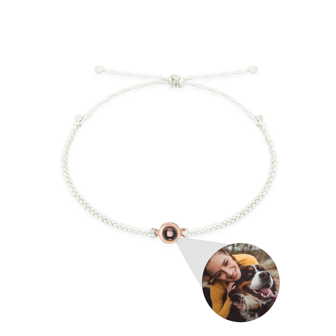 Bracelete de projeção de foto de cor de cor de cor criativa Photo para os amantes da mão Jóias de personalidade para homens e mulheres Presente do Dia dos Namorados