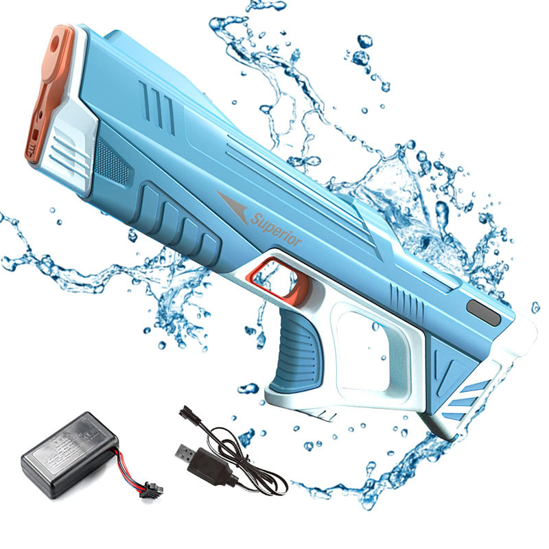 Nyár teljes automatikus elektromos vízpisztoly játék indukciós víz elnyelő csúcstechnológiájú robbantó vízpisztoly tengerpart szabadtéri vízharc játékok