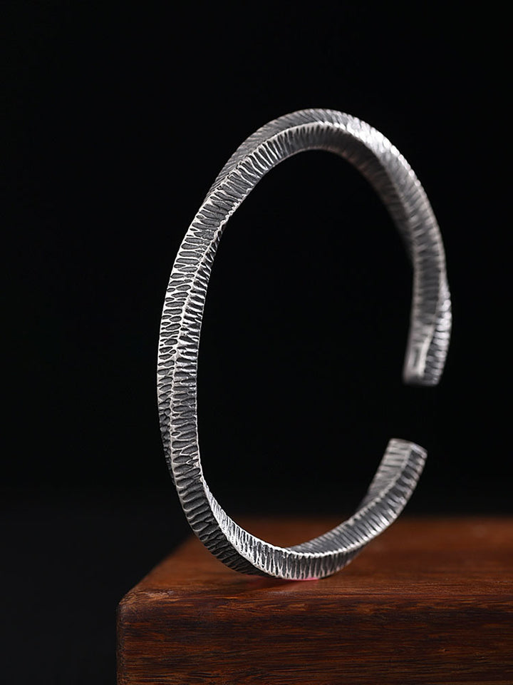 999 Sterling Silver Mobius Ringarmband für Männer und Frauen