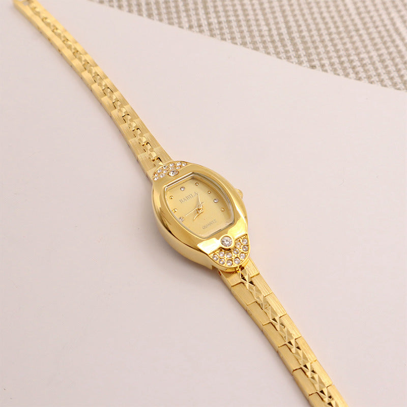 Fashion Fashion Alluvial Gold Vintage Ananas Pattern Watch