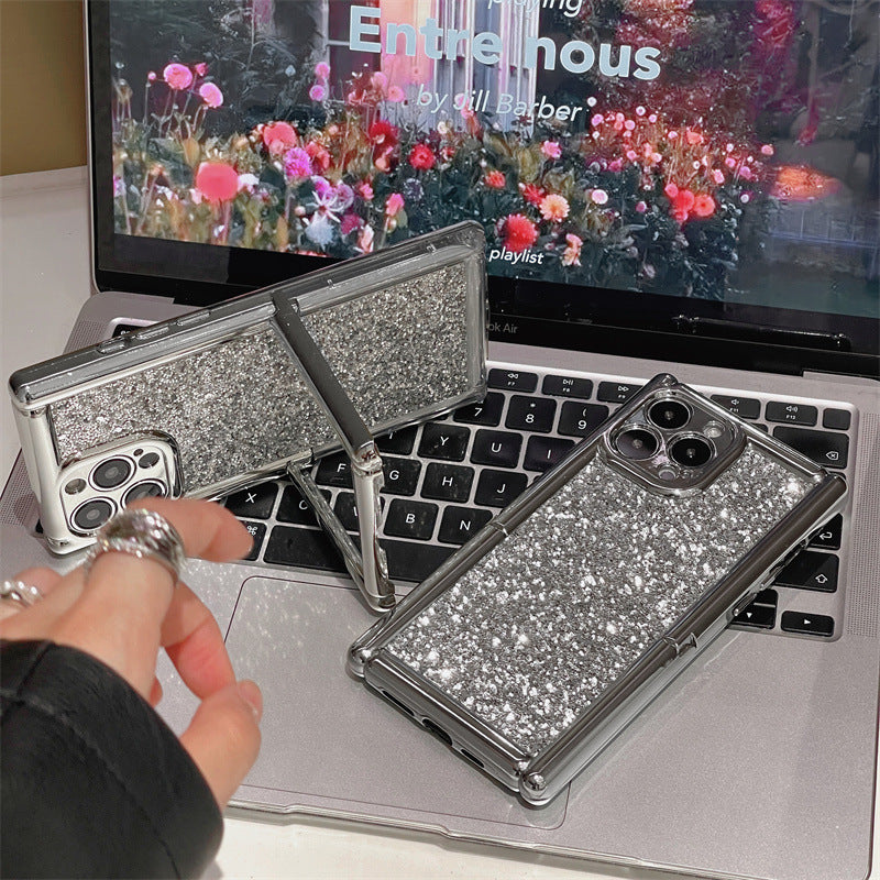 Silver Electroplated Phone Case Simple Bracket Advanced Sense