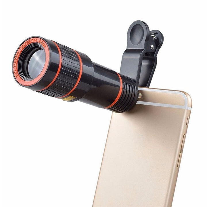 Clip HD 8x sur lentilles de caméra de télescope zoom optique pour téléphone portable mobile universel