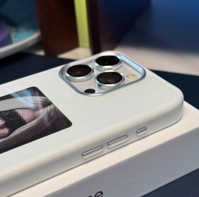 Frostet allpakket tilfelle NFC Personality Projection Screen Ink Screen Phone Case