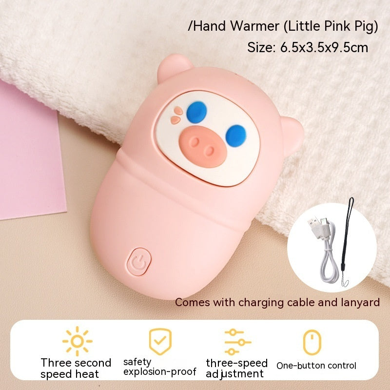 Power Bank Two-in-one Cartoon Mini Heating Pad
