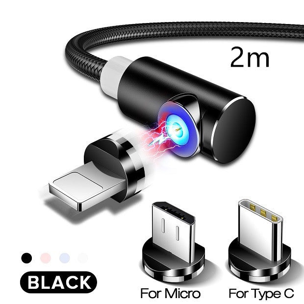 Cable magnético Micro USB Tipo C Cargador