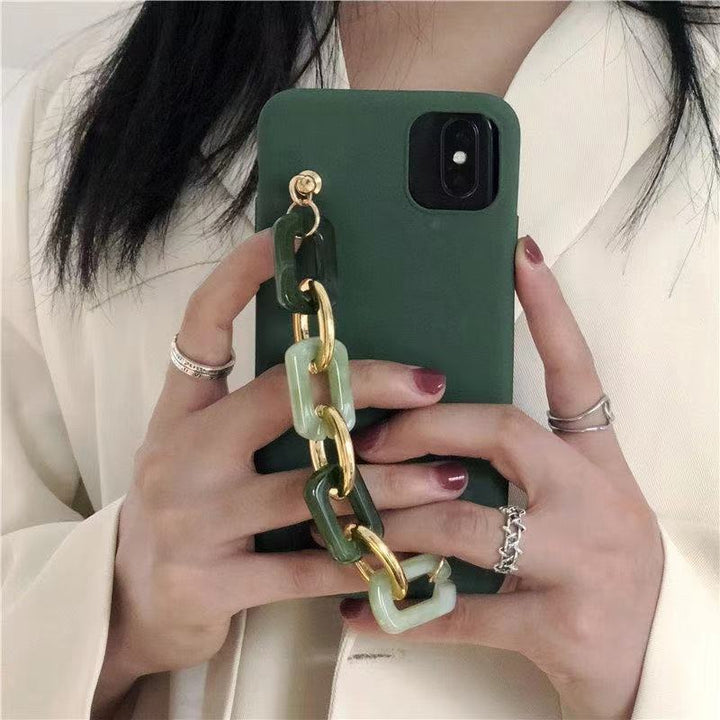 Potrivit pentru carcasă pentru telefonul mobile pentru brățări pentru stil coreean Emerald Agate