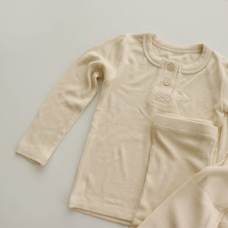 Niños para bebés Pajamas Sets Girl Boy Sleepwear traje de ropa de dormir de otoño