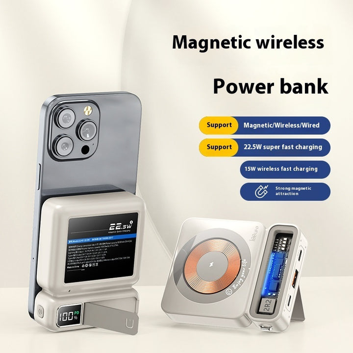 Large Capacity 225W Fast Charging Wireless Magnetic Power Bank