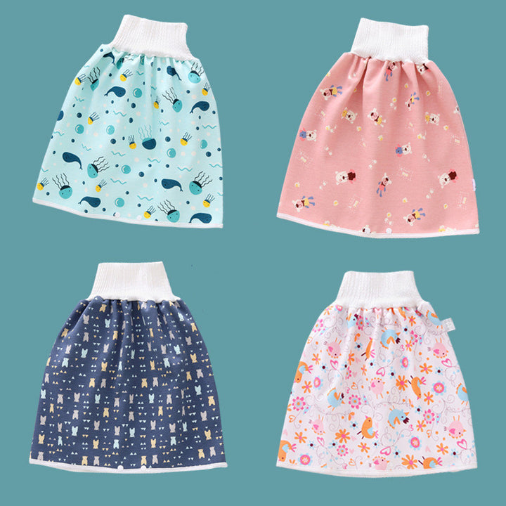 Pantalones de entrenamiento de falda de pañales para bebés pañales de tela para niños