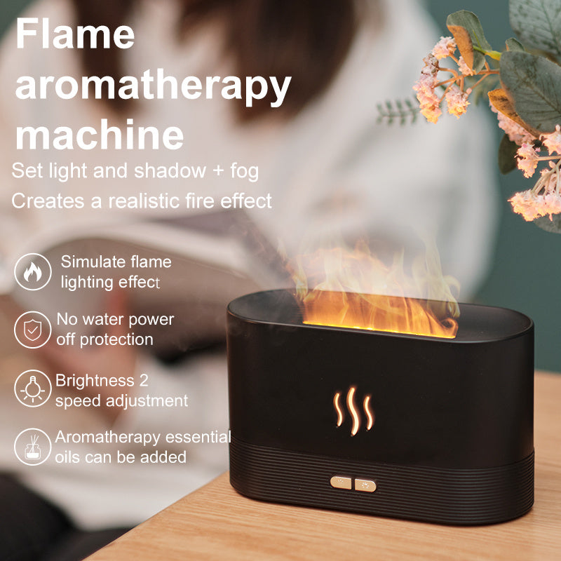 Drop Shipping Factory Direct Sale Fire Flame Ahidifier AROM Diffuser 2022 Air Essential Oil Ultrasonic Luftfuktare