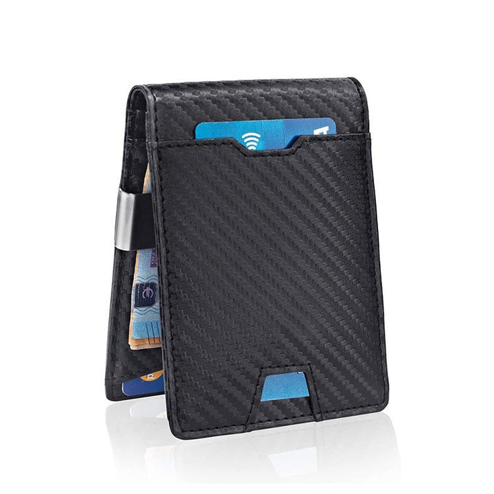 Herrenkartenhalter Faserleder Money Clip Wallet