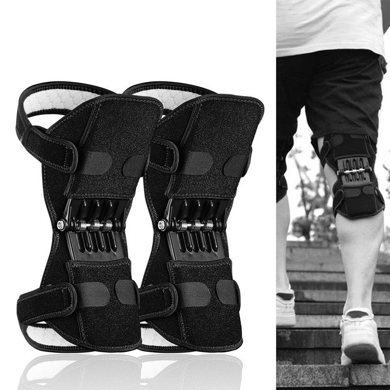 Högkvalitativ knäboning Patella Booster Spring Knee Brace Support för bergsbestigning Squat Sport Knee Booster