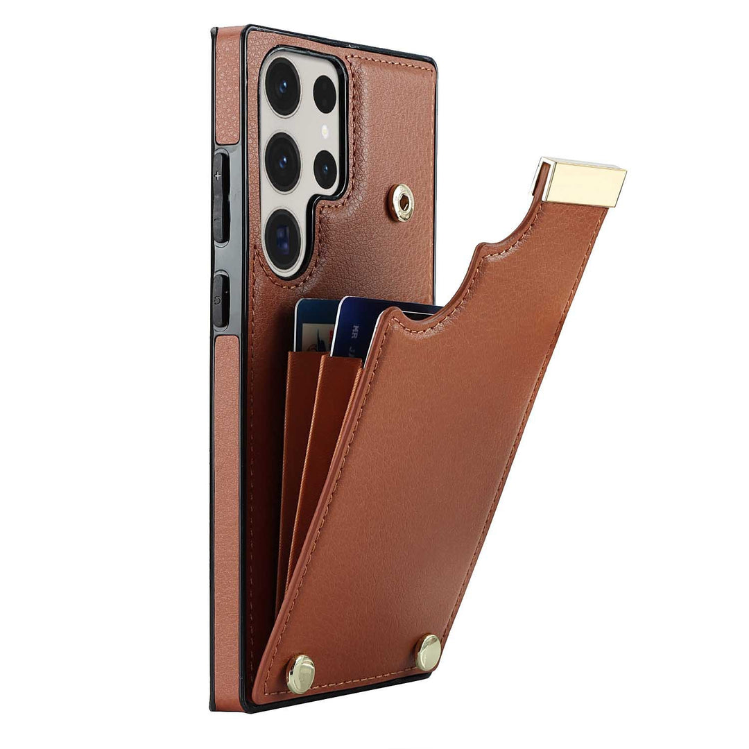 Card Hardware Organ Leather Phone Case