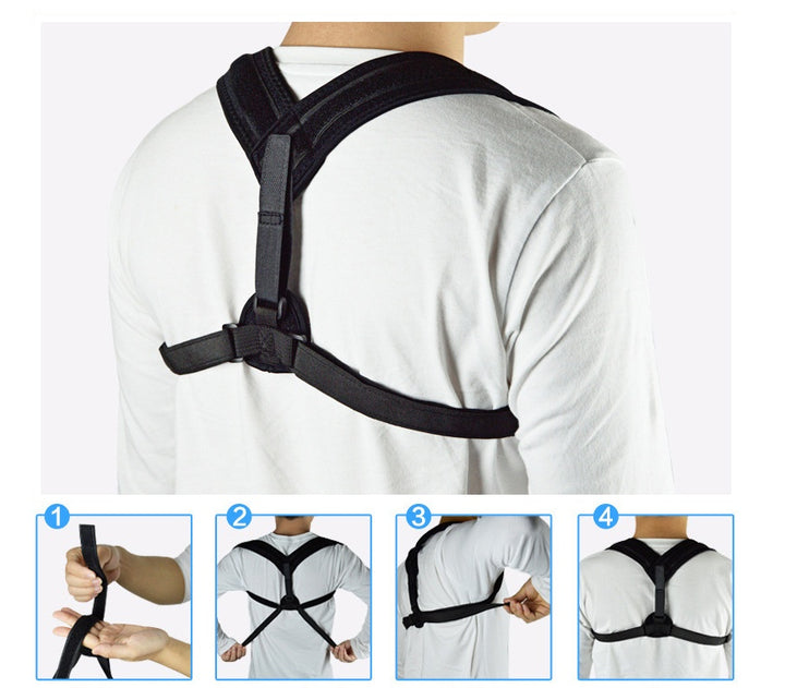 Corrector de postura de clavícula médica Cinturón de corrección de la espalda baja para niños