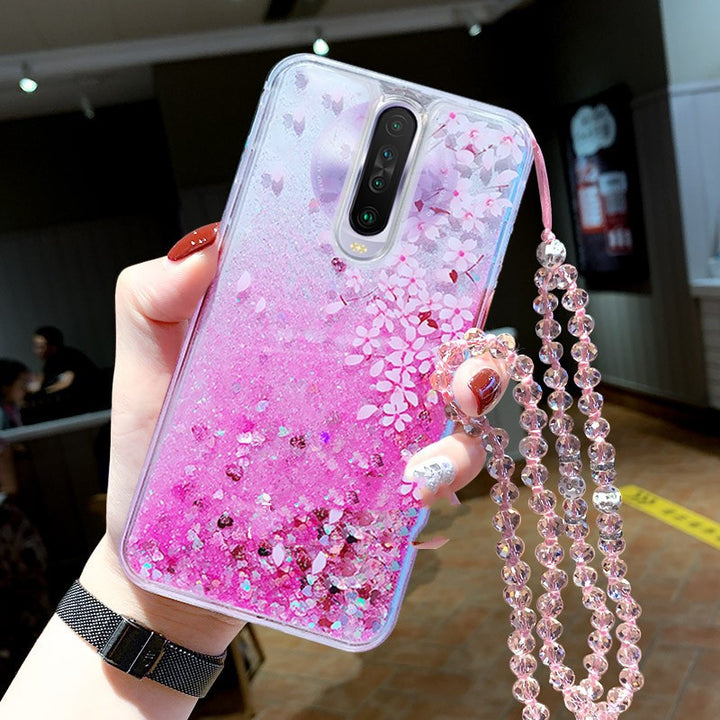 Women's Creative Liquid Quicksand Mobile Phone Case