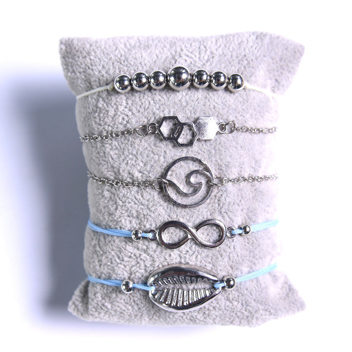 Woven HAILANG Blue Bracelet Set