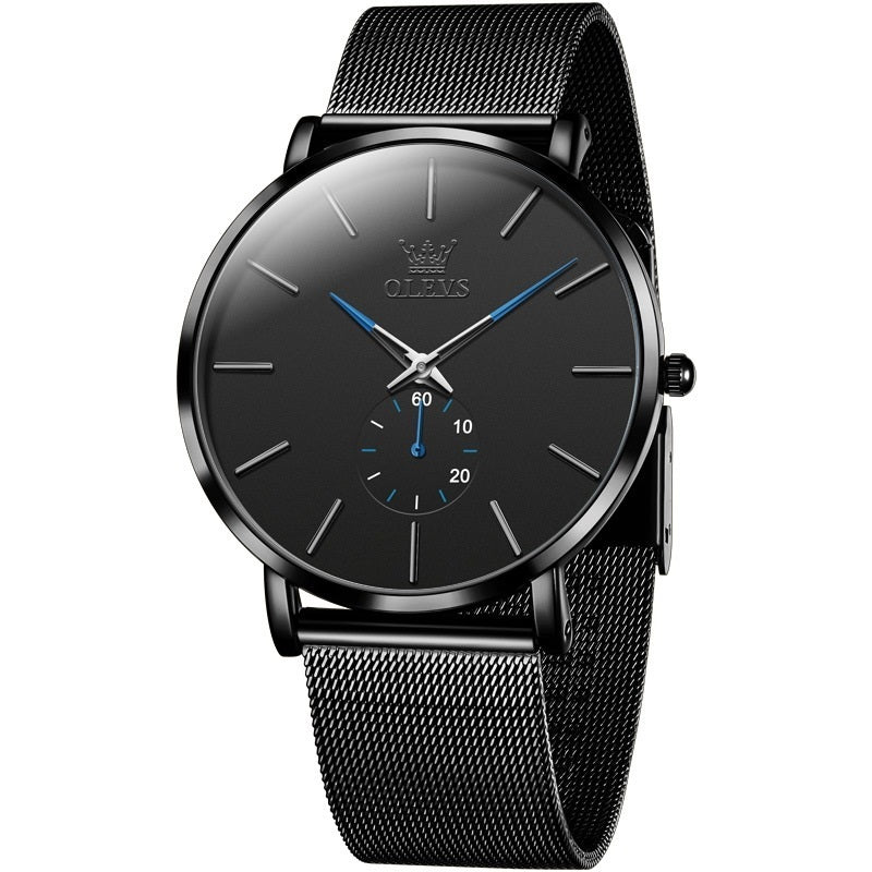 Fashion Siamois Backle Thin Simple Quartz Watch