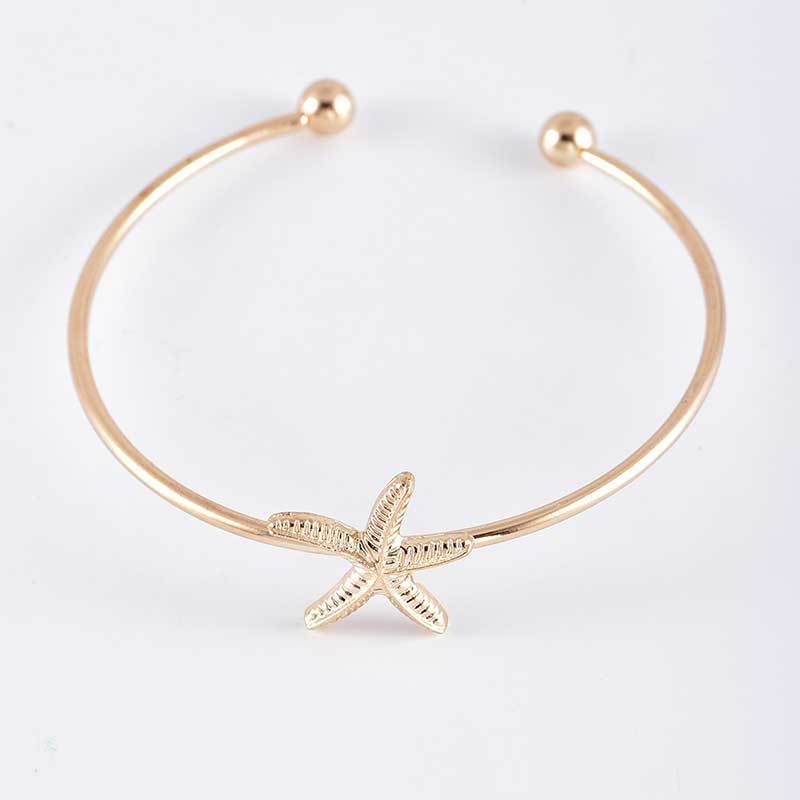 Bracelet combiné de perle de coquille d'étoile de mer