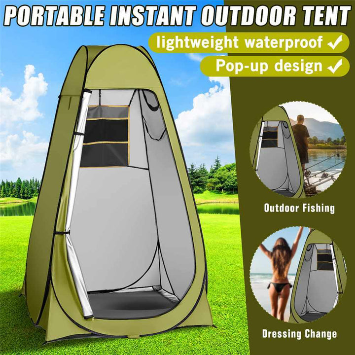 Taşınabilir Gizlilik Duş Tuvalet Otomatik Kamp Çadırı UV Fonksiyon Seyahat Kamp Çadırı Açık Döküm Plajı Sun Shelte