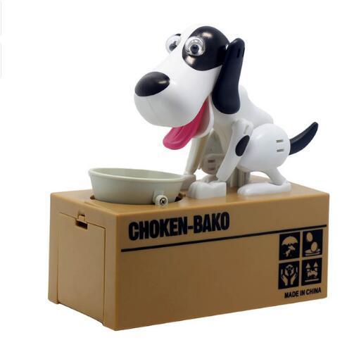 Banque robotique Banque de chiens robotique canine argent canne doggy banc de monnaie