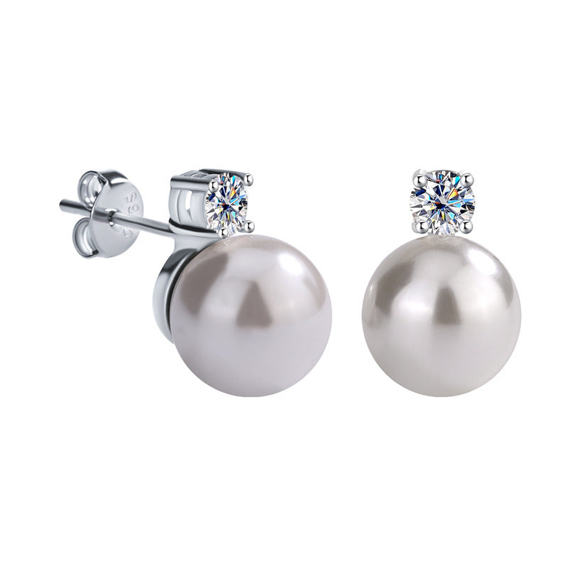 Pearl Earrings Internet Celebrity Fashion All-matching