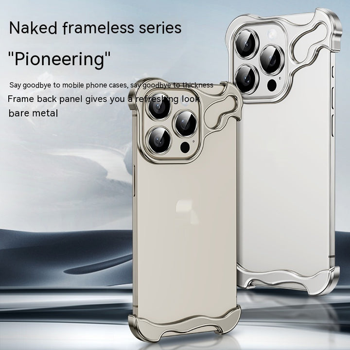 Phone Case Special-shaped Metal Corner Pad Anti-fall Frameless Anti-fall Protective Cover