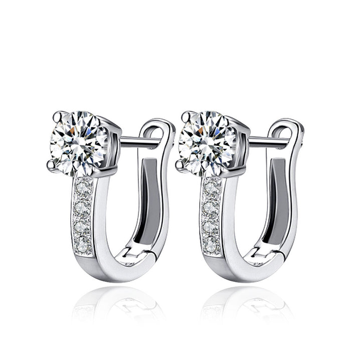 Korean Fashion Sweet Fully-jeweled Crystal Earrings