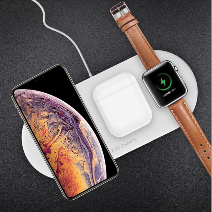 Compatibel met Apple, mobiele telefoon Desktop draadloos opladen drie-in-één iWatch Charger
