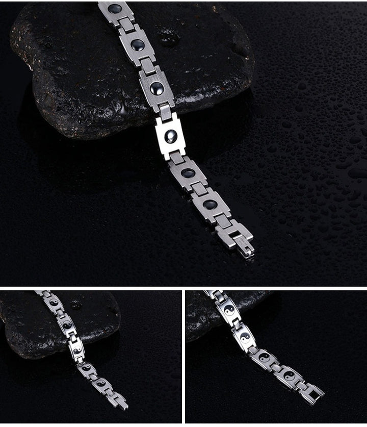 Bracelet en acier Tai Chi Titanium pour hommes