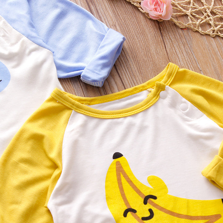 Nyfödda sommarmodala baby onesies