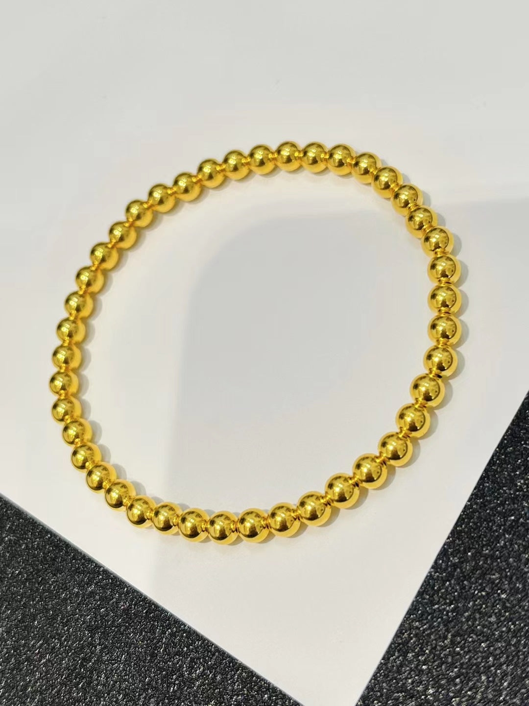 Strigue de main de perle de perle 999 Matériau en or complet 5d cyanure gratuit