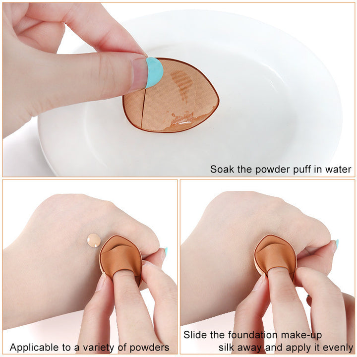 51020 pezzi Mini Finger Puff Foundation Powder Detail Makeup