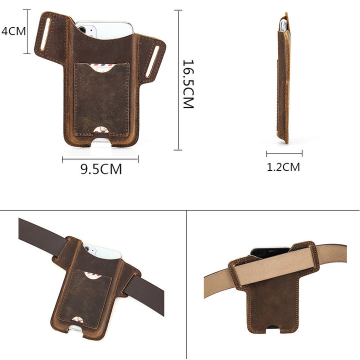 Leather Card Strap Mobile Phone Case