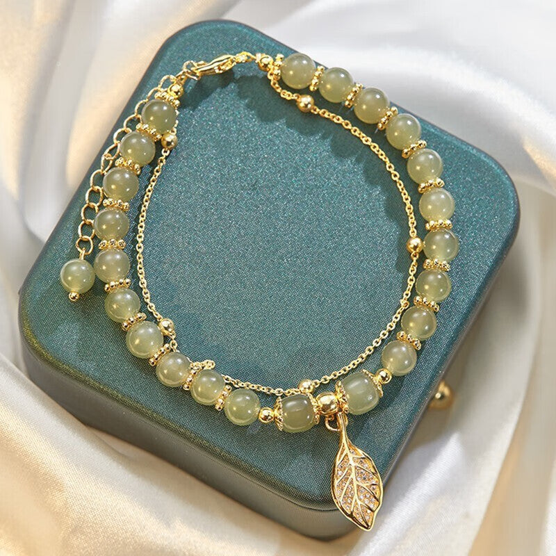 S925 Descendants en argent sterling du riche bracelet de jade hetian