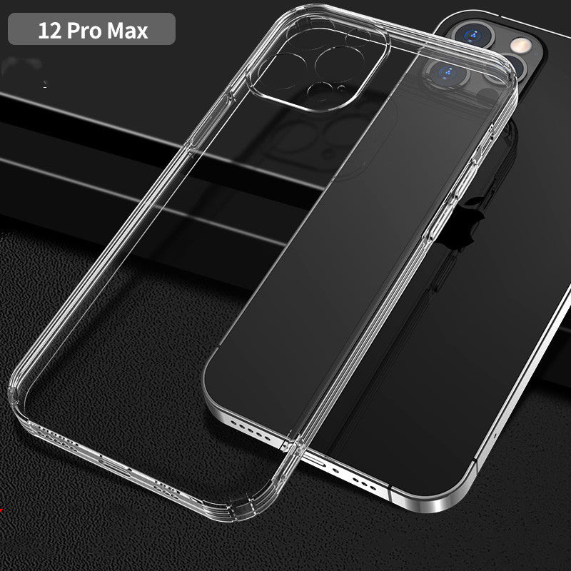 Compatible avec Apple, compatible avec Apple, iPhone 12 Case Silicone Anti Drop transparent