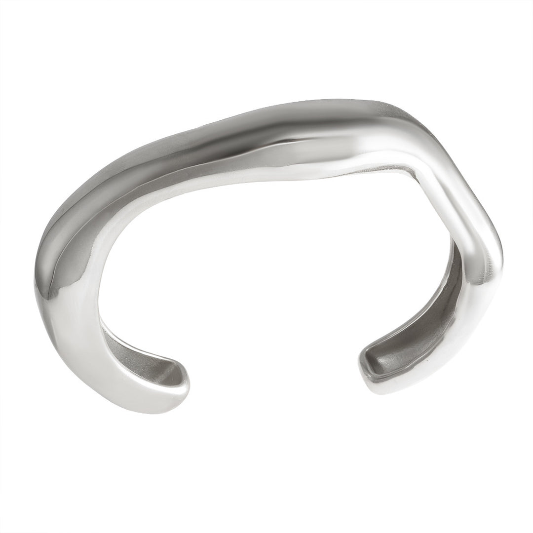 Einfache glänzende krümmte C-Form-Armband von Mode Frauen