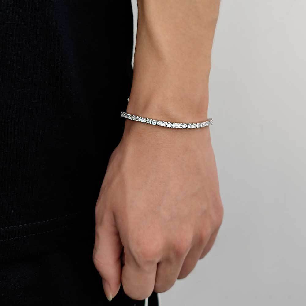 Tenniskjeden Zircon Armbånd Fashion Brand Hip Hop