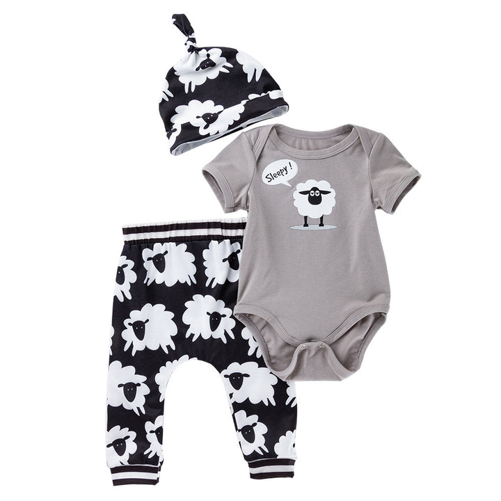 Baby Babydoll informal, traje recién nacido, pantalones de manga corta para bebés