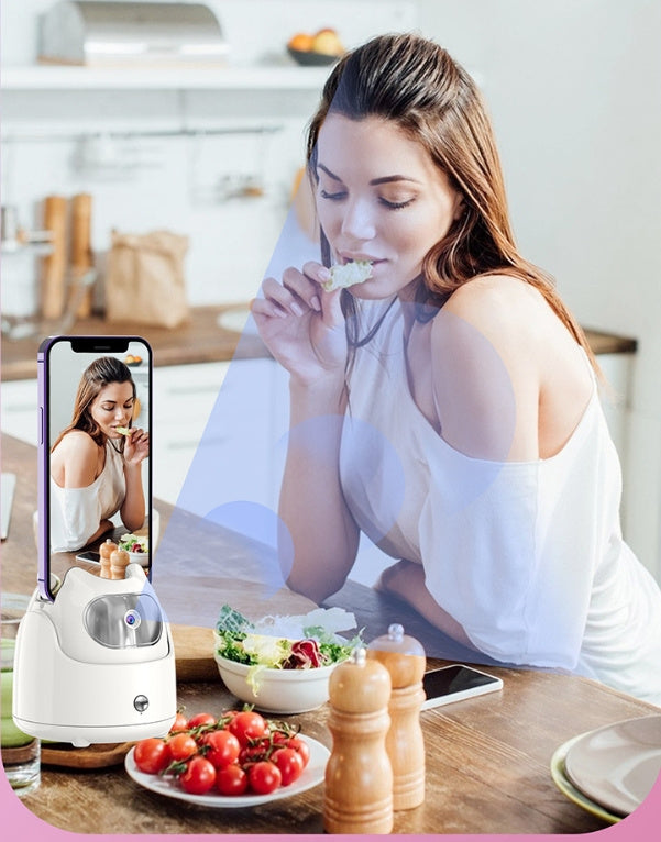 Intelligent AI Face Recognition And Camera Head 360 Degrees Rotating Vlog Shooting Video Recording And Camera Head Artifact