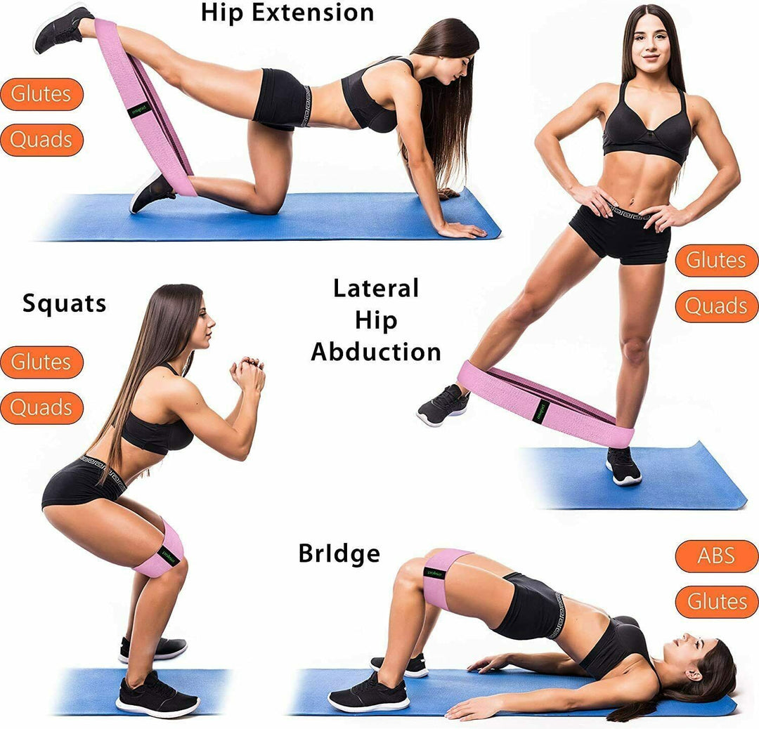 Egzersiz Direnç Bantları Döngü Seti Fitness Yoga Bacaklar ve Butt Egzersiz Egzersiz Bandı